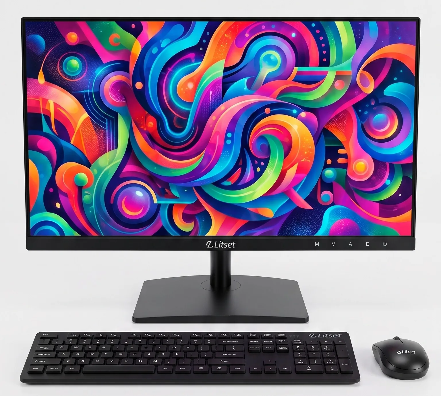 Litset 27-inch monitor with keyboard and mouse